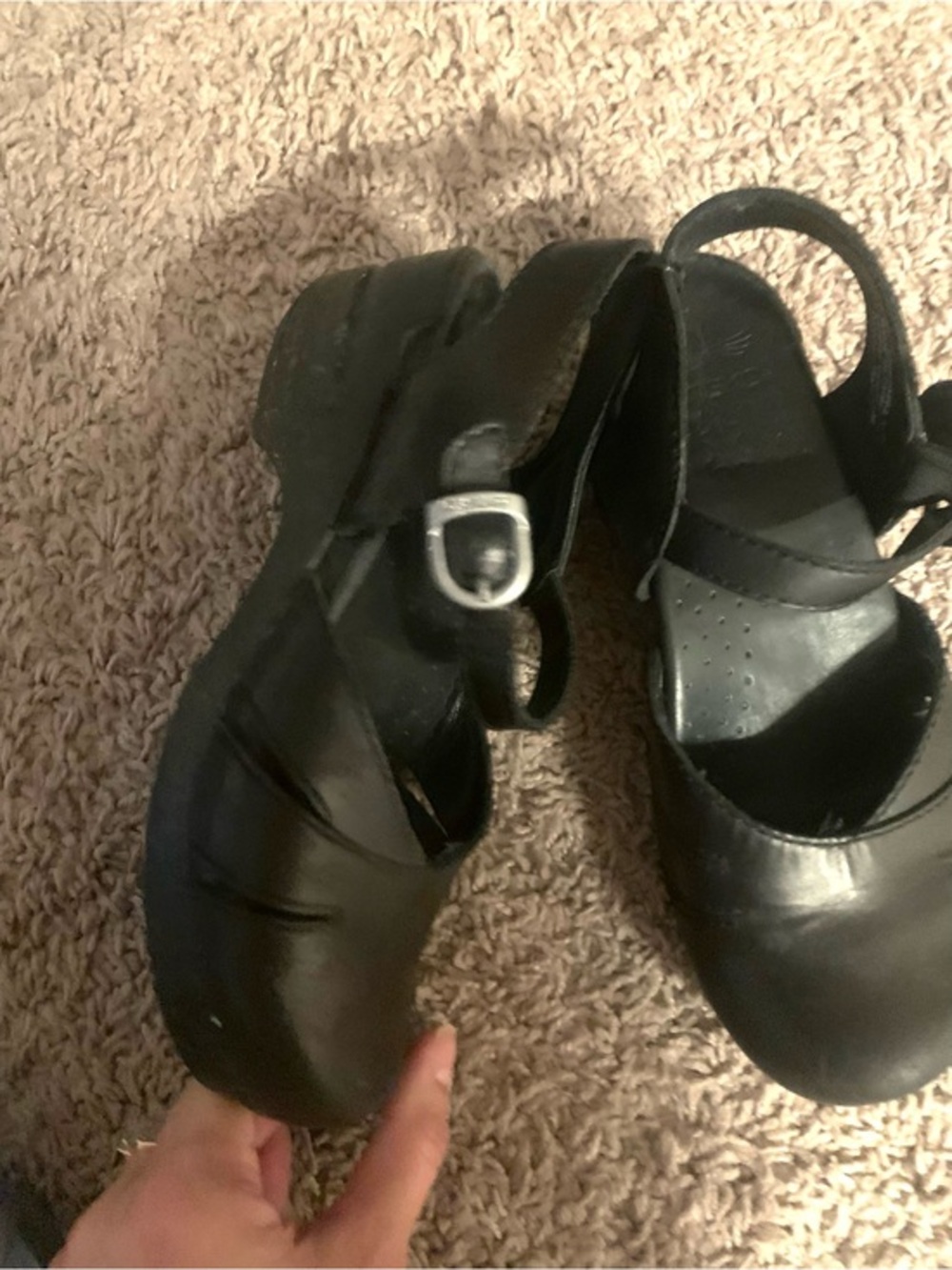 Dansko Mary Jane Clogs Black